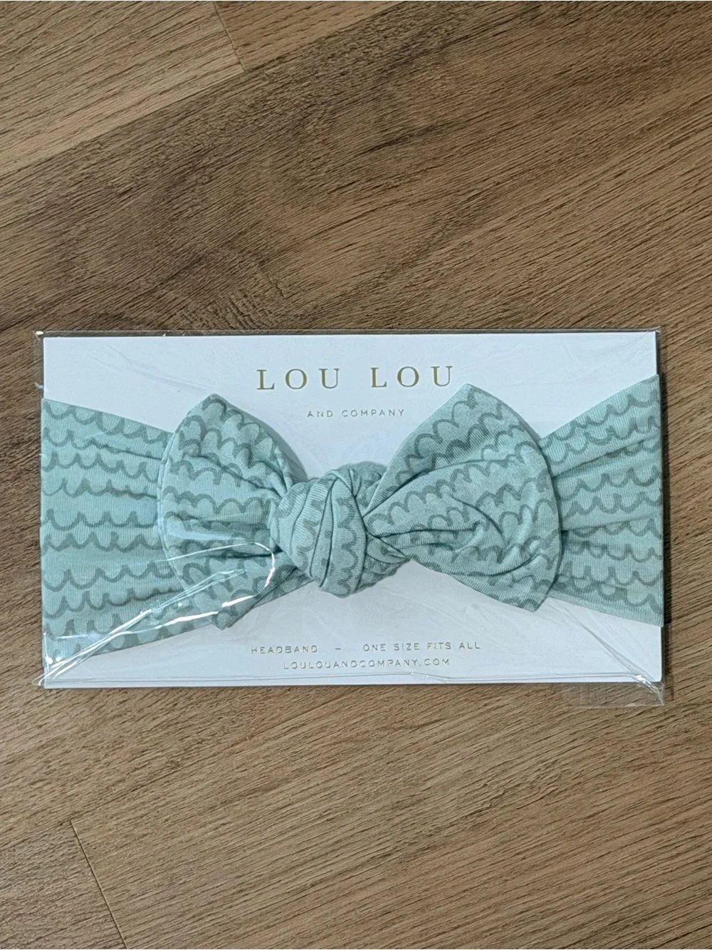 Lou Lou & Company Sage Wave Print Baby Headband